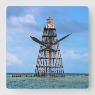 Sand Key Lighthouse, Florida Square Wall Clock