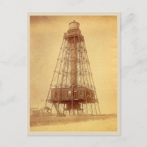 Sand Key Lighthouse Florida vintage historic photo Postcard