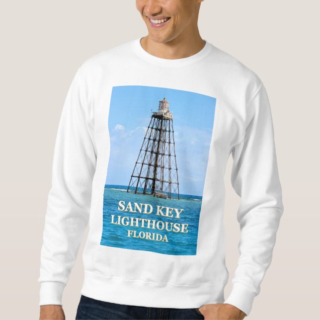 Sand Key Lighthouse, Key West Florida Keys Sweatshirt (Front)