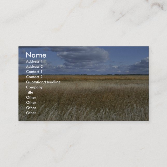 Sand Lake National Wildlife Refuge Business Card (Front)