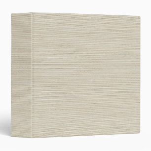Sand Linen Fabric Texture Simple Blank 3 Ring Binder