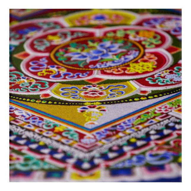 Sand Mandala Acryllic Wall Art (Front)