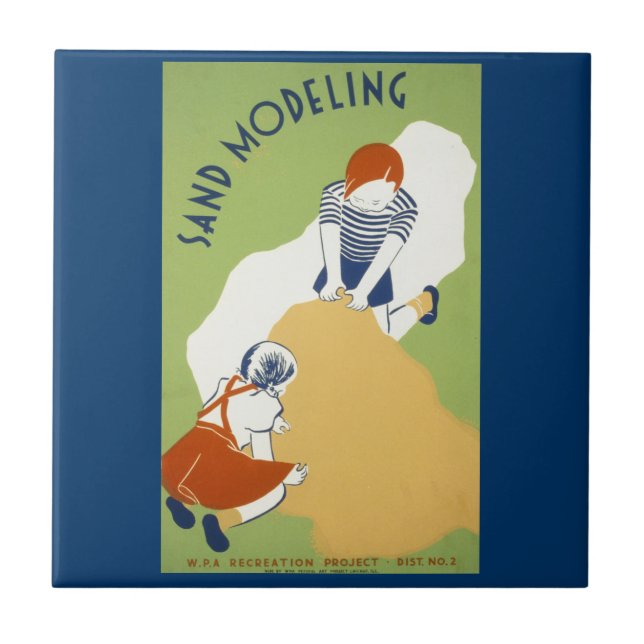 Sand Modeling Ceramic Tile (Front)