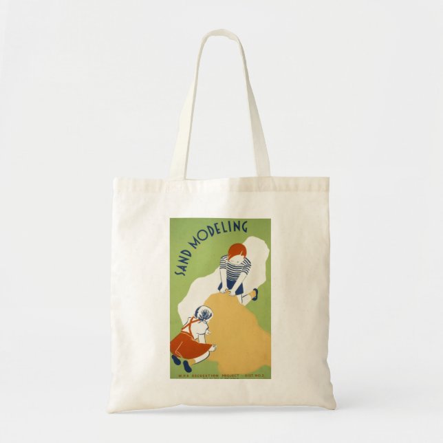 Sand Modeling Tote Bag (Front)