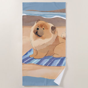 SAND N' SEA Chow Chow dog beach towel