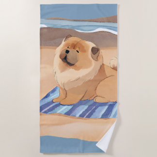 SAND N' SEA Chow Chow dog beach towel