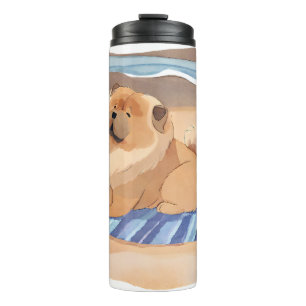 SAND N' SEA Chow Chow dog thermal tumbler