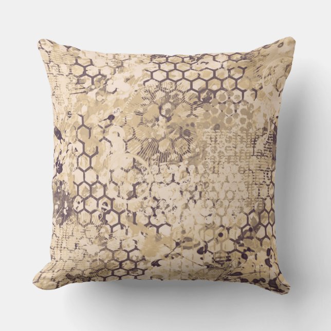 Sand Odyssey Throw Pillow (Front)