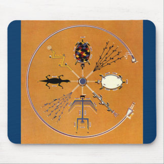 Sand Painting Native American Tribal Mouse Pad