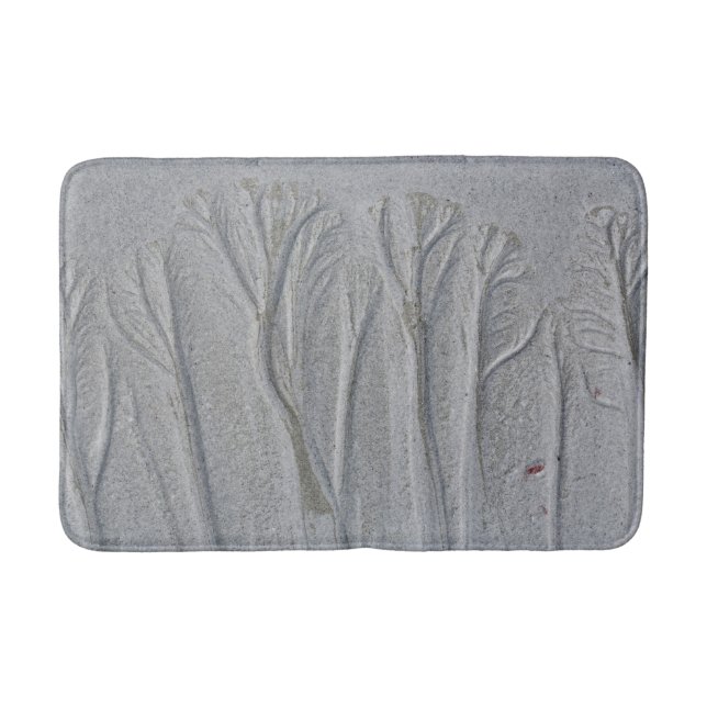 Sand Patterns Like Trees Bath Mat (Front)