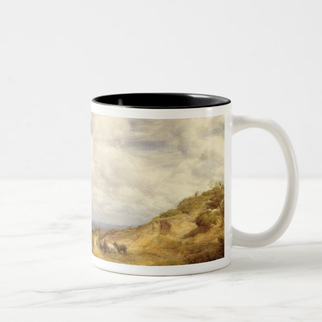 Sand Pits, Hampstead Heath, 1849 Two-Tone Coffee Mug (Right)
