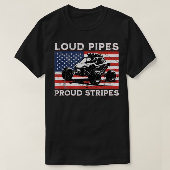 Sand Rail Dune Buggy Offroad US Flag Sand Racing F T-Shirt (Design Front)
