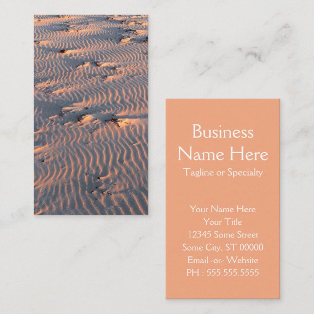 sand ripples business card (Front/Back)