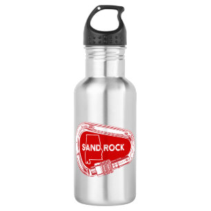 Sand Rock Alabama Rock Climbing Carabiner Stainless Steel Water Bottle