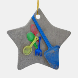 Sand Scoops, Kids Playground Beach Summer Ceramic Ornament