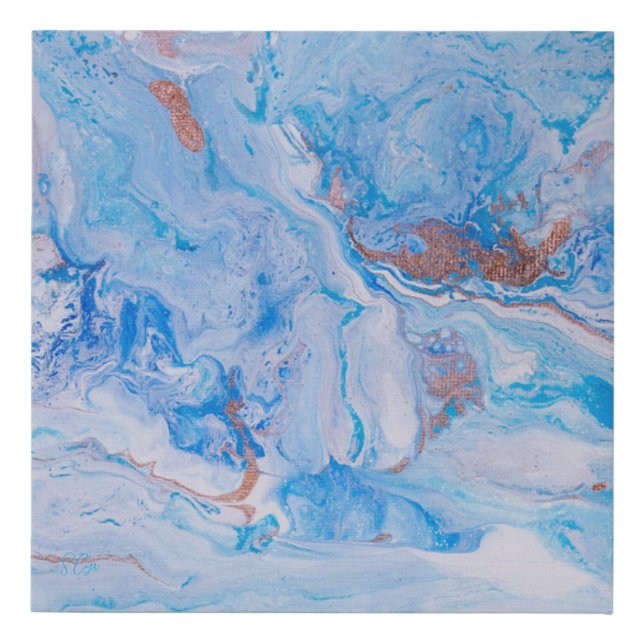 Sand & Sea  Faux Canvas Print (Front)