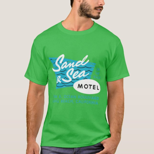 Sand & Sea Motel - Long Beach, CA T-Shirt (Front)