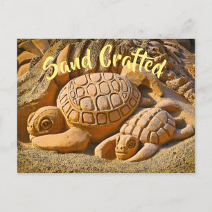 Sand Sea Turtle Postcard