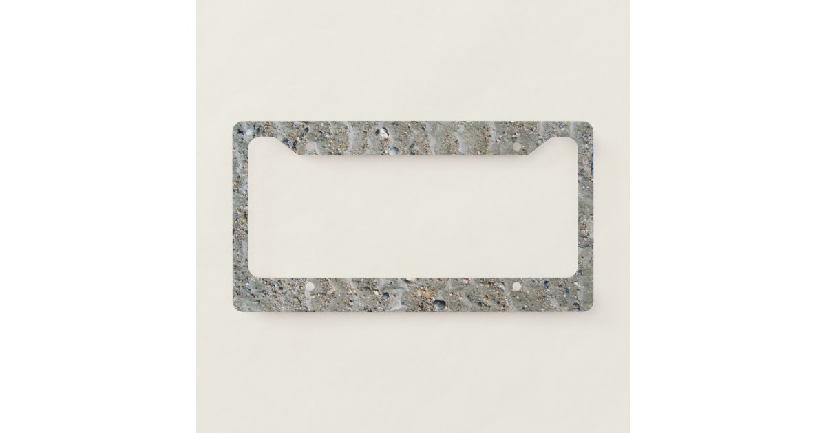 Sand & Shell License Plate Frame | Zazzle