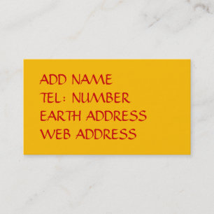Sand solid color business card