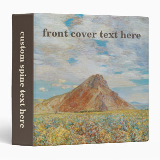 Sand Springs Butte by Childe Hassam, Vintage Art 3 Ring Binder