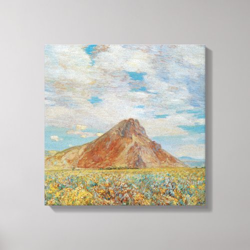 Sand Springs Butte by Childe Hassam Vintage Art Canvas Print