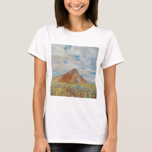 Sand Springs Butte by Childe Hassam Vintage Art T_Shirt