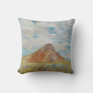 Sand Springs Butte by Childe Hassam, Vintage Art Throw Pillow