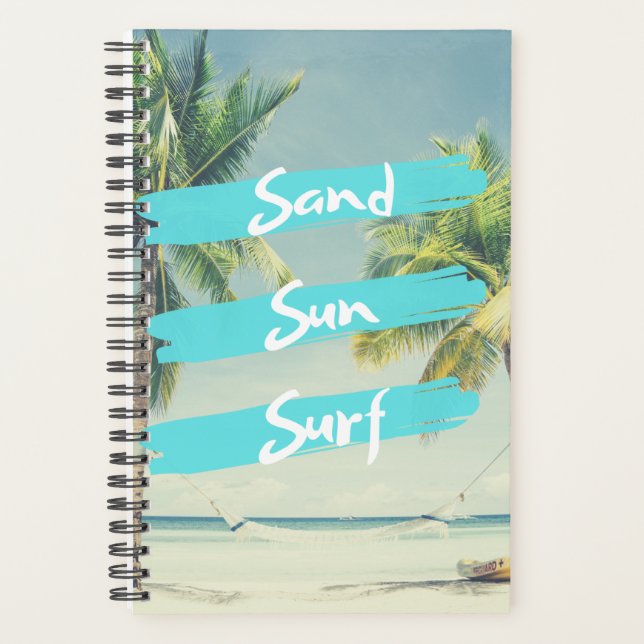 Sand, Sun, Surf Tropical Ocean Planner (Front)