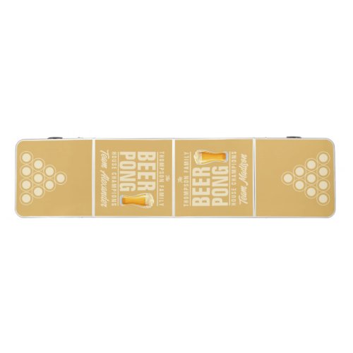 Sand Sunrise Brew Battle Champions Team Names Beer Pong Table