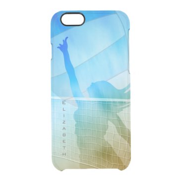 Sand surf and sky women's beach volleyball clear iPhone 6/6S case Sand surf and sky women's beach volleyball clear iPhone 6/6S case