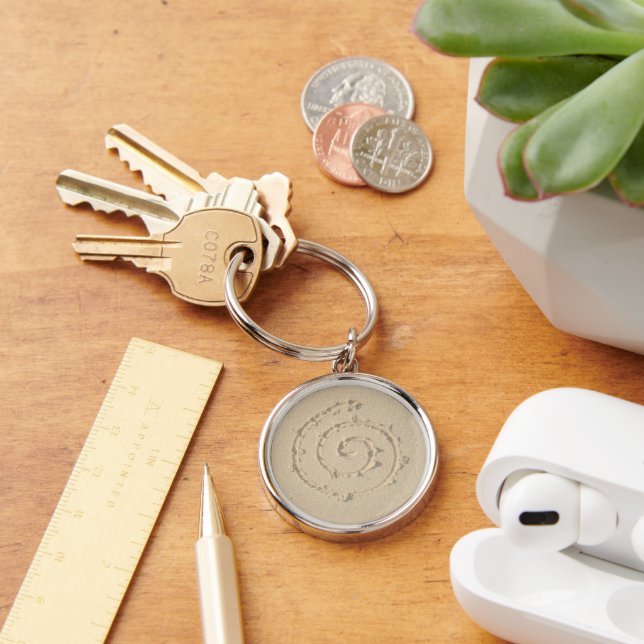 Sand Swirl Zen Keychain (Desk)