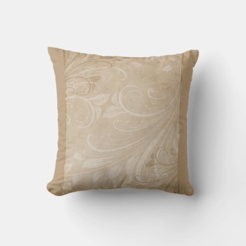 Sand Swirls Throw Pillow