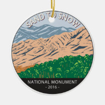 Sand to Snow National Monument California Vintage Ceramic Ornament