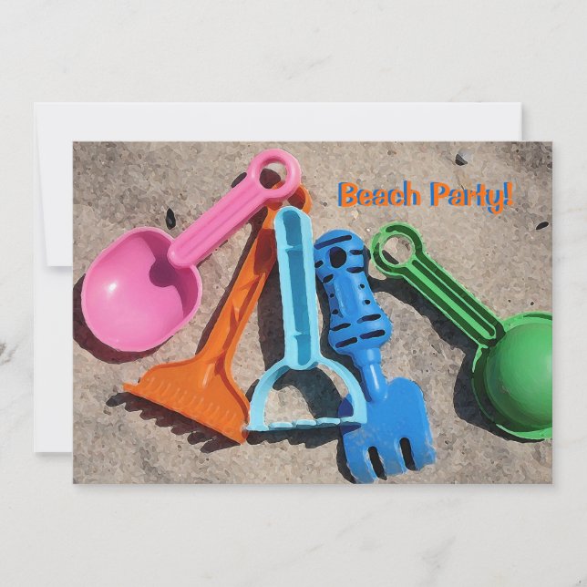 Sand Toys Invitation (Front)