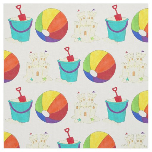 Sand Toys Summer Beach Ball Bucket Pail Castle Fabric