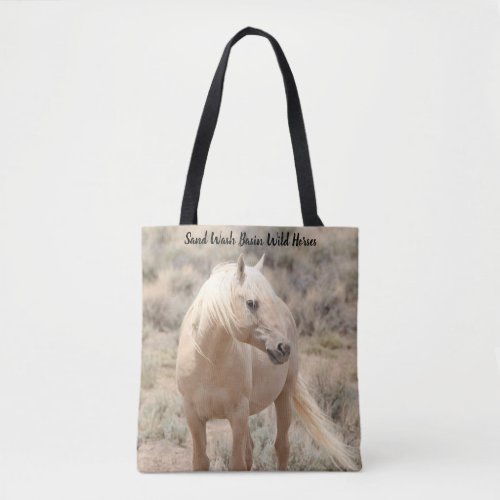 Sand Wash Basin Wild Horses Tote Bag