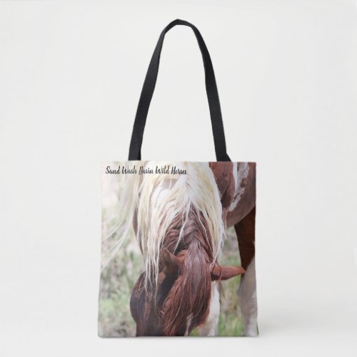 Sand Wash Basin Wild Horses Tote Bag