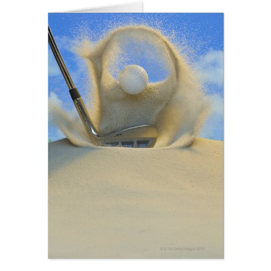 sand wedge hitting a golf ball out of a sand 2 (Front)