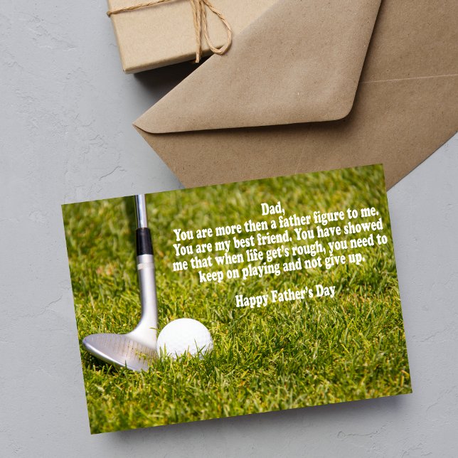 Sand Wedge With Golf Ball Father's Day Card (Creator Uploaded)