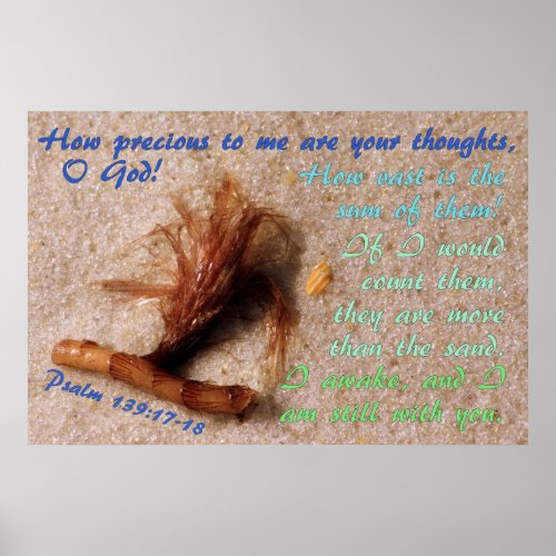 Sand with Psalm 13917_18 Poster