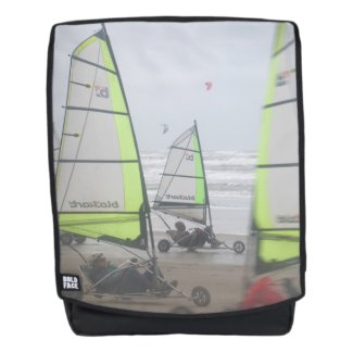 Sand Yachting Close Up Adult Backpack