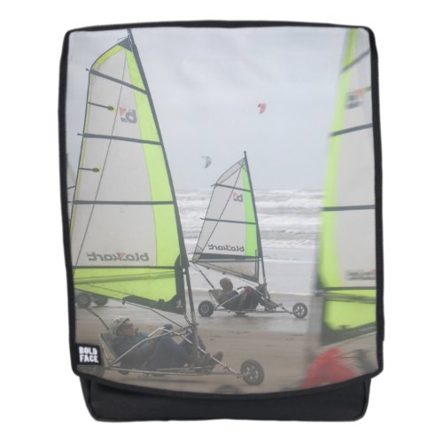 Sand Yachting Close Up Adult Backpack