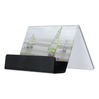 Sand Yachting Desk Business Card Holder