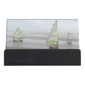 Sand Yachting Desk Business Card Holder (Front)