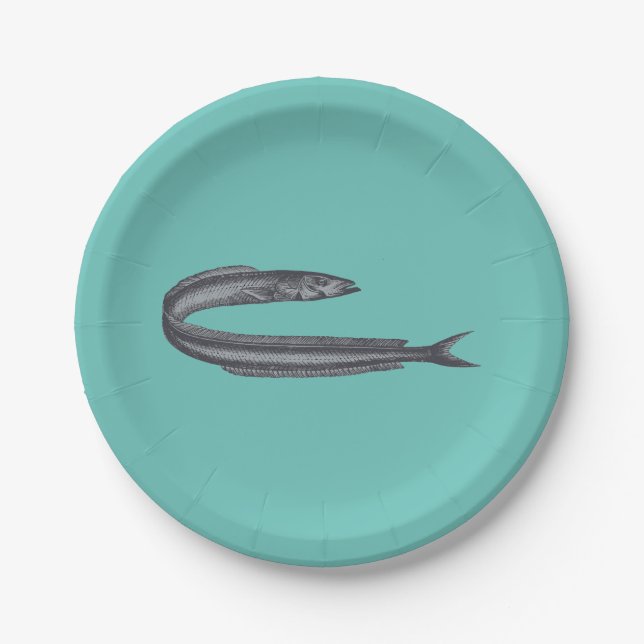 Sandaal Aal sand launce Paper Plates (Front)