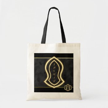 Sandal Of The Prophet (grey) Marble & Gold Tote Bag by HennaHarmony at Zazzle