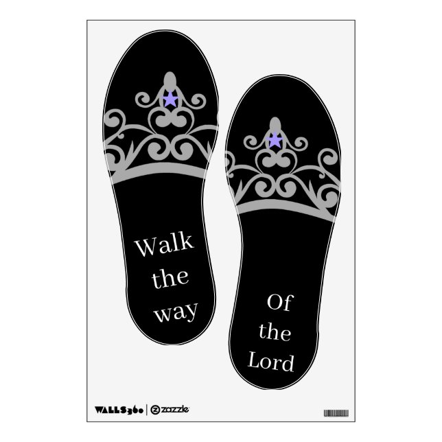 Sandal Wall Decals-Walk the way of the Lord Decal (Front)