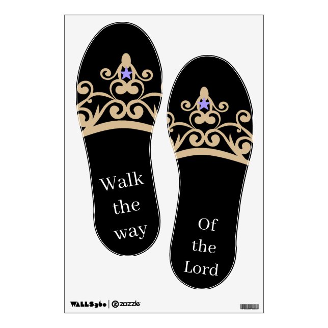 Sandal Wall Decals-Walk the way of the Lord Decal (Front)