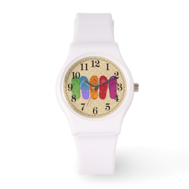 Sandals flip-flops beach party watch (Front)
